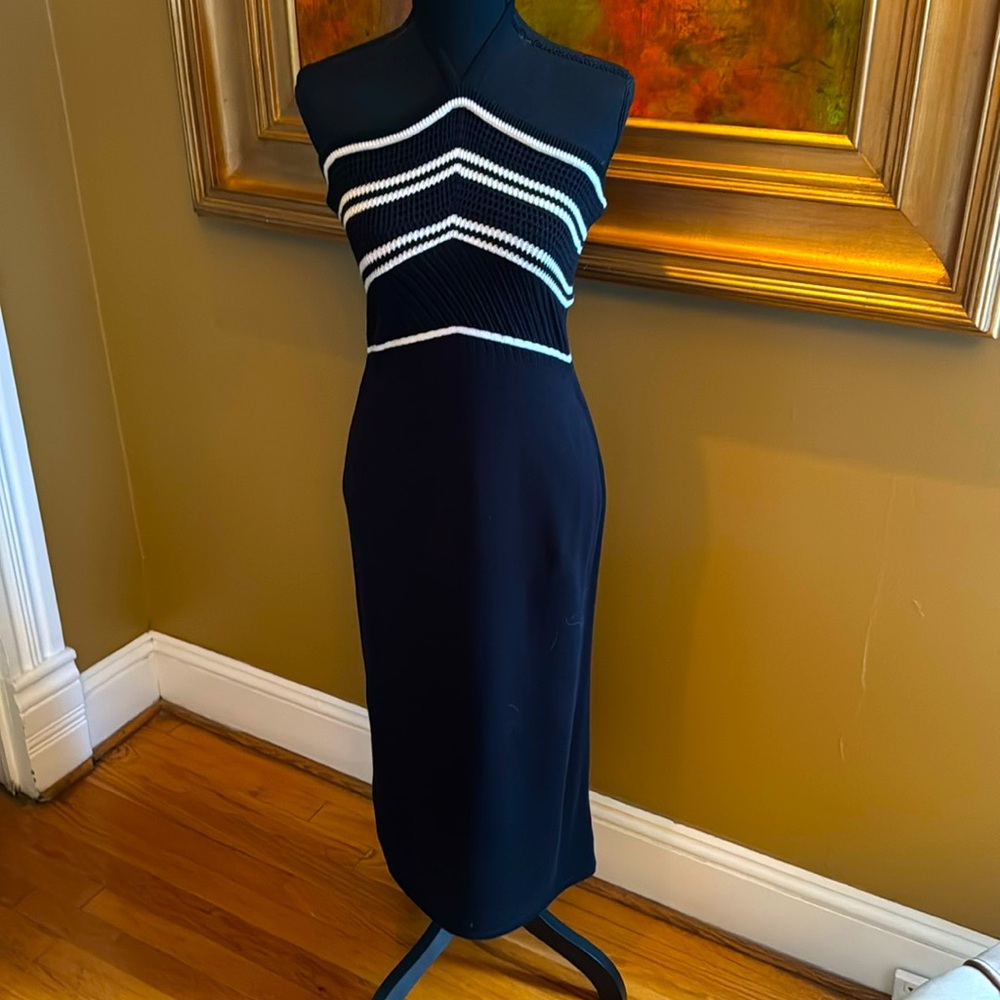 Ramy Brook Halter Tie Neck Sweater Dress